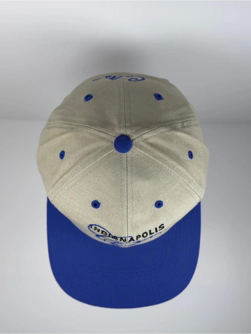 Indianapolis Colts Drew Pearson Script Strapback Hat Vintage 90s NFL NWOT